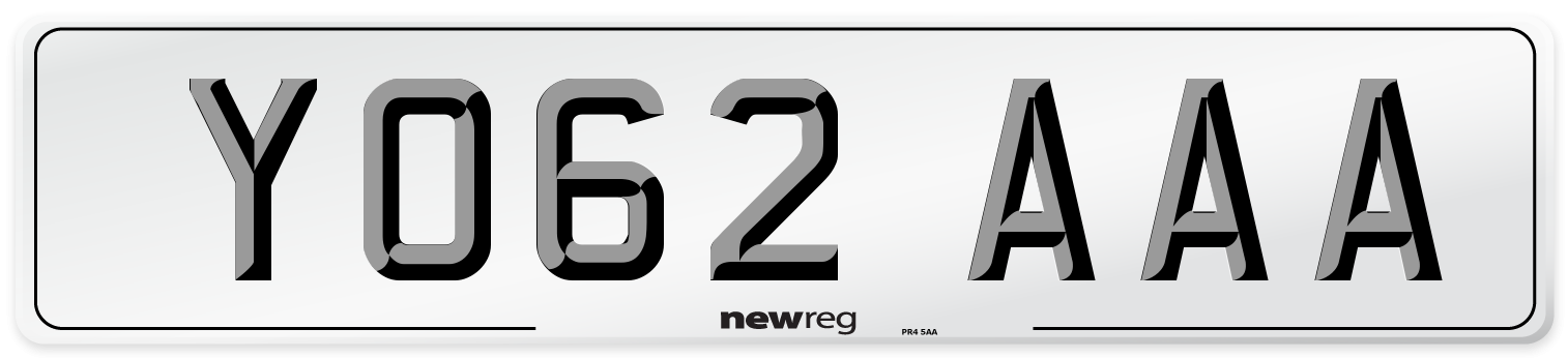 YO62 AAA Number Plate from New Reg
